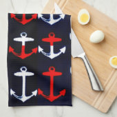 いかり 遠くに キッチンタオル (四つ折り)