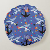 いかり 遠くに ラウンドクッション (裏面)