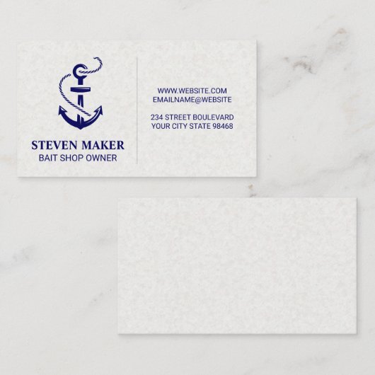 いかり | 魚釣り 名刺 (正面/裏面)