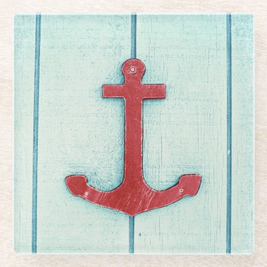 いかりDécor ガラスコースター (正面)