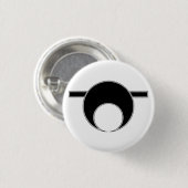 いくじなしの白10月 缶バッジ (正面&裏面)