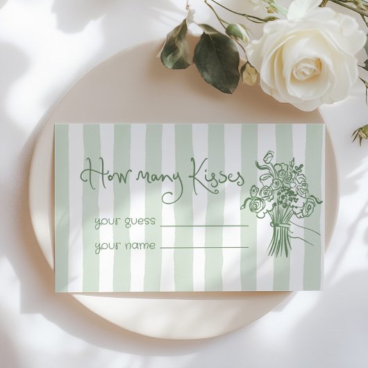 いくつお洒落のキスセージ緑 エンクロージャーカード