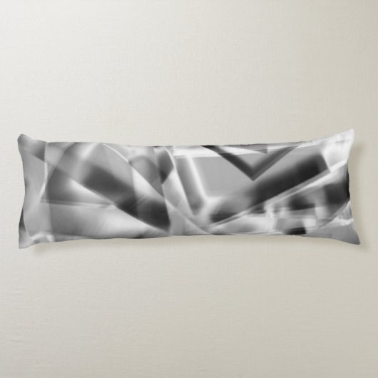 いくつかのアクリル、灰色の白の正方形の部分の先端 ボディピロー (裏面)