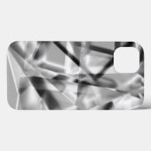 いくつかのアクリル、灰色の白の正方形の部分の先端 Case-Mate iPhoneケース (裏面 (横))