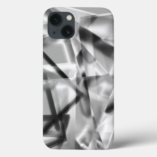 いくつかのアクリル、灰色の白の正方形の部分の先端 Case-Mate iPhoneケース (裏面)