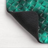 いくつかのエメラルドカラーで染色された三角形への正方形 マウスパッド (コーナー)