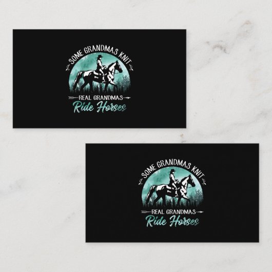 いくつかのグランドマスニッ実在トグランドマスライドホースおもしろい 名刺 (正面/裏面)