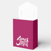 いくつかのスタイリッシュバニーラブプンマゼンタホワイトタイポ フェイバーボックス (オープン)