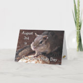 いくつかのナッツの日の休おもしろい暇 カード (正面)