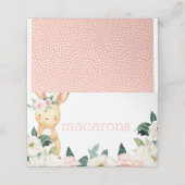 いくつかのバニーが最初の誕生日フードテントを回している プレイスカード (外部開封)