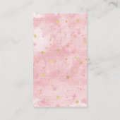 いくつかのバニーが途中の赤ちゃんシャワーおむつラッフル エンクロージャーカード (裏面)