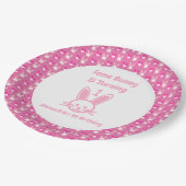 いくつかのバニーが1つの誕生日紙プレート ペーパープレート (アングル)