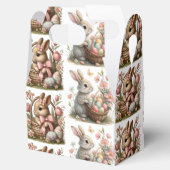 いくつかのバニーの復活祭バスケットの野生の花 フェイバーボックス (オープン)