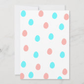 いくつかのバニーの特別な性別のパーティーを明かす 招待状 (裏面)