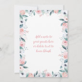 いくつかのバニーは誕生日を持っている、任意の年齢のパーティー 招待状 (裏面)