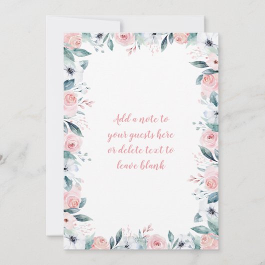 いくつかのバニーは誕生日を持っている、任意の年齢のパーティー 招待状 (裏面)