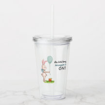 いくつかのバニーは1つの可愛いウサギのバルーン1st誕生日