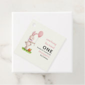 いくつかのバニーは1つの可愛いウサギのバルーン1st誕生日 フェイバータグ (インサイチュ)