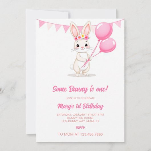 いくつかのバニーは1つの招待状は、いくつかのバニーはターンイン シーズンカード (正面)