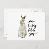 いくつかのバニーは、あなたのはがきノーテカード愛している ポストカード (正面/裏面)