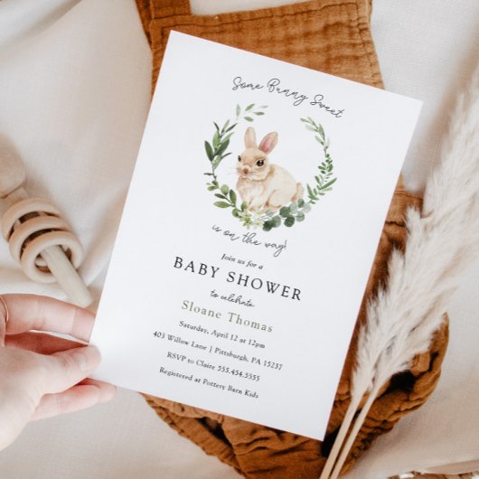 いくつかのバニースイートベビーシャワー招待状 招待状