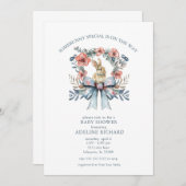 いくつかのバニースペシャルイースターベイビーシャワー招待状 招待状 (正面/裏面)