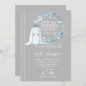 いくつかのバニースペシャルベビーシャワー招待状 招待状 (正面/裏面)