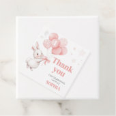 いくつかのバニーバルーンバースデーパーティースクエア フェイバータグ (インサイチュ)