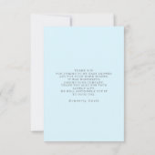 いくつかのバニーバルーンベビーシャワー小さいありがとう サンキューカード (裏面)