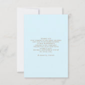 いくつかのバニーバルーンベビーシャワー小さいありがとう サンキューカード (裏面)