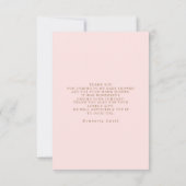 いくつかのバニーバルーンベビーシャワー小さいありがとう サンキューカード (裏面)