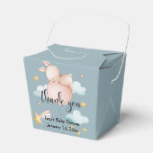 いくつかのバニーバルーン&射撃、 発砲スターベビーシャワー フェイバーボックス (正面サイド)