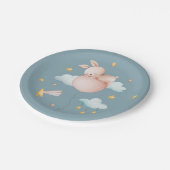 いくつかのバニーバルーン&射撃、 発砲スターベビーシャワー ペーパープレート (アングル)