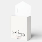 いくつかのバニーピンクの弓バルーンバニーベビーシャワー フェイバーボックス (オープン)