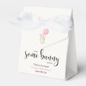 いくつかのバニーピンクの弓バルーンバニーベビーシャワー フェイバーボックス (正面サイド)