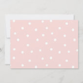 いくつかのバニーピンクの赤ちゃん女の子1イースター1日の誕生日 招待状 (裏面)