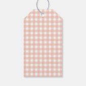 いくつかのバニーピンクフローラガールバースデーパーティー ギフトタグ (裏面)