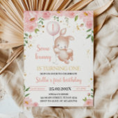 いくつかのバニーフローラ誕生日パーティーの招待 招待状