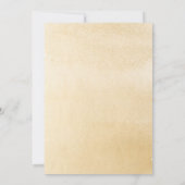 いくつかのバニーワイルドフラワーベビーシャワー性別が明らかにする 招待状 (裏面)