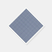 いくつかのバニーワンブルーギンガム誕生日 スタンダードカクテルナプキン (角)