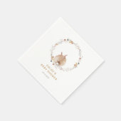 いくつかのバニー復活祭の赤ちゃんシャワーへようこそ スタンダードカクテルナプキン (角)