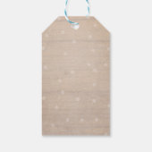 いくつかのバニー感謝メッセージカードピンクの女の子イースター ギフトタグ (裏面)