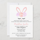 いくつかのバニー春ベビーシャワー 招待状 (正面)