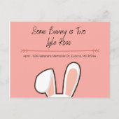 いくつかのバニー誕生日カード ポストカード (正面)