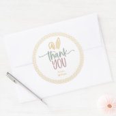 いくつかのバニー誕生日パーティーありがとう ラウンドシール (封筒)