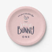 いくつかのバニー誕生日パーティープレート ペーパープレート (正面)