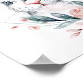 いくつかのバニー誕生日、任意の年齢のウェルカムサイン ポスター (角)