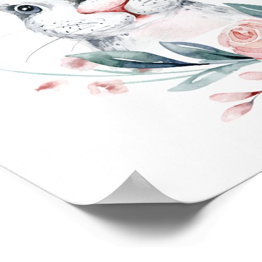 いくつかのバニー誕生日、任意の年齢のウェルカムサイン ポスター (角)