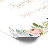 いくつかのバニー赤ちゃんシャワーベビーは甘いトリートサインである フォトプリント (角)