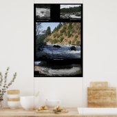 いくつかのホワイトウォーター写真 ポスター (キッチン)